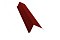 Планка торцевая 80х100 0,7 PE с пленкой RAL 3011 коричнево-красный