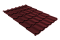 Металлочерепица Классик ("Classic") v02 0,5 Satin RAL 3005 красное вино