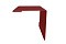 Угол внешний 30х30 0,45 PE с пленкой RAL 3009 оксидно-красный