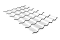 Металлочерепица "Кредо" ("Kredo") v01 0,5 Satin RAL 9003 сигнальный белый