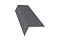 Планка карнизная широкая 100х85 0,7 PE с пленкой RAL 7004 сигнальный серый