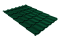 Металлочерепица Классик ("Classic") v01 0,5 Satin RAL 6005 зеленый мох