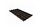 Металлочерепица камея Grand Line 0,5 GreenCoat Pural matt RR 32 темно-коричневый (RAL 8019 серо-коричневый)