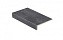 Клинкерная ступень прямоугольная Stroeher Keraplatte Roccia 845 nero, 240x175х52x10 мм