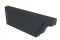 Заглушка желоба левая Vortex Project 210мм RAL 7024 мокрый асфальт
