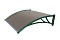 Krovent из поликарбоната 1200х930х280 бронзовый (зел.кроншт)