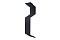 Планка примыкания внакладку 25х17х35х17 0,5 GreenСoat Pural с пленкой RR 23 темно-серый (RAL 7024 мокрый асфальт)