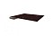 Планка завершающая 0,5 Quarzit с пленкой RAL 8017 шоколад