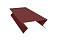 Планка угла внешнего составная нижняя 0,5 Satin с пленкой RAL 3009 оксидно-красный