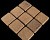 Песчаник красный 100х100, 100х200, 200x200 окатаный, толщина 40 мм